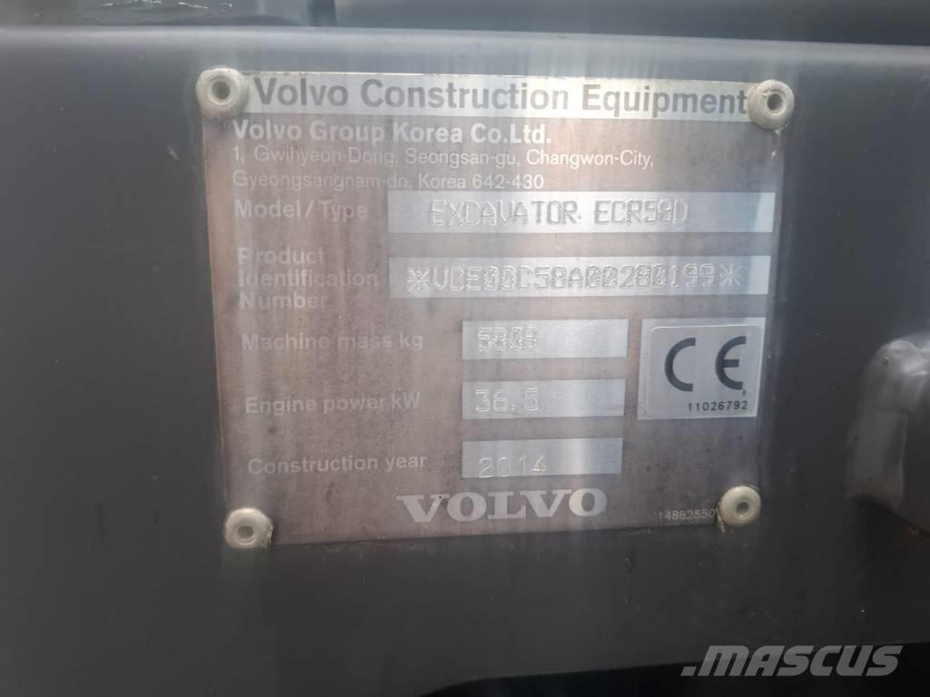 Volvo ECR 58 D Minikaivukoneet < 7t