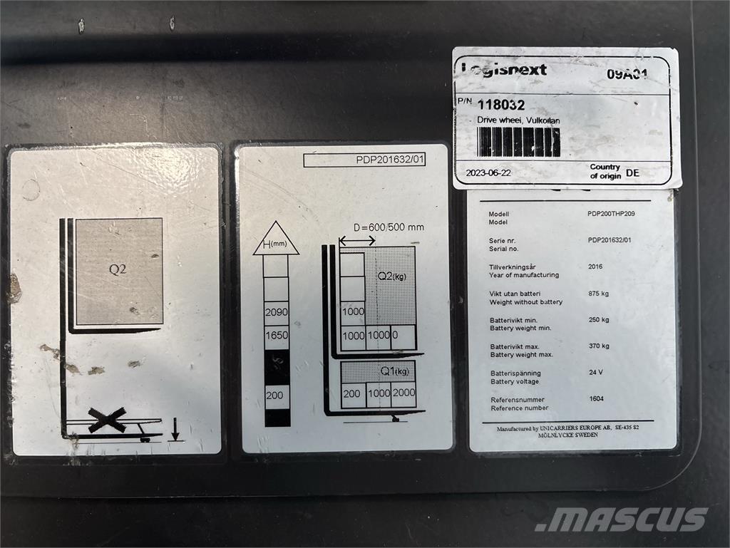 Atlet PDP200 Ajettavat pinoamisvaunut