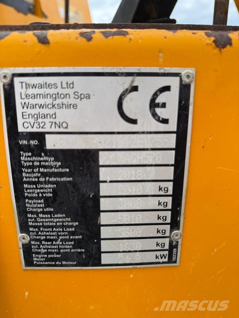Thwaites 3 ton Minidumpperit
