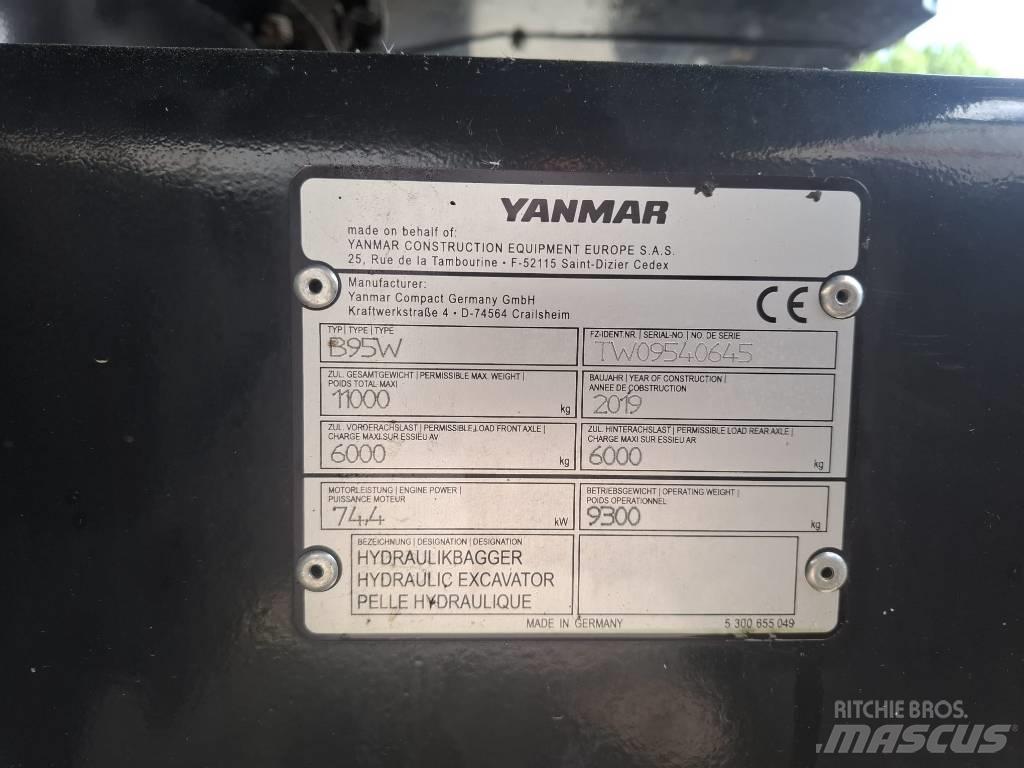 Yanmar B 95 W Pyöräkaivukoneet