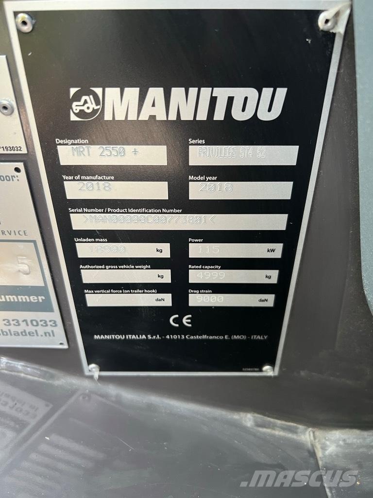 Manitou Mrt 2550 Kurottajat