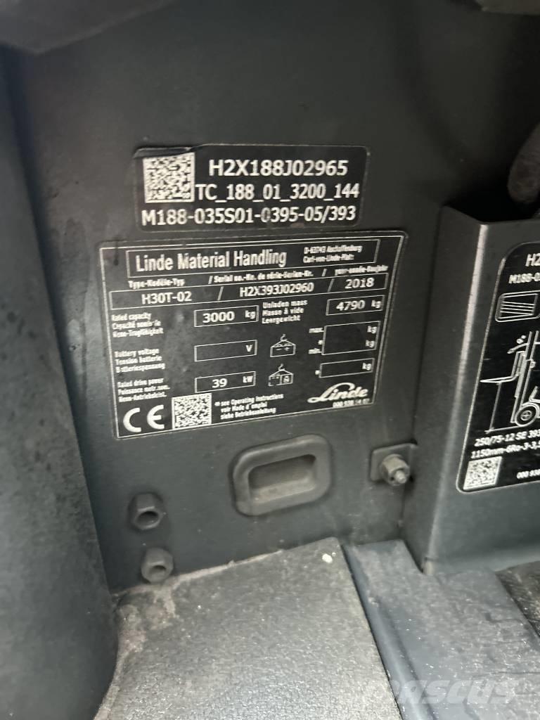 Linde H30T-02 Nestekaasutrukit