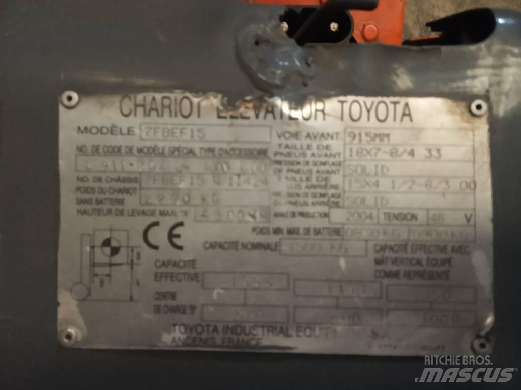 Toyota 7FBEF15 Sähkötrukit