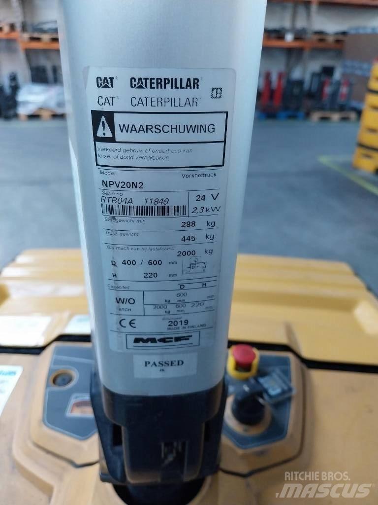 CAT NPV 20 N2 Lavansiirtotrukit ajotasolla