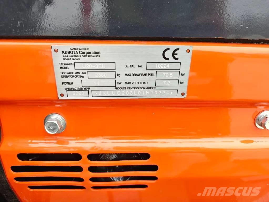 Kubota U20-3EU Minikaivukoneet < 7t