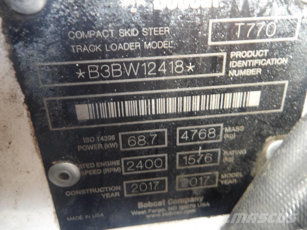 Bobcat T 770 Telakuormaajat