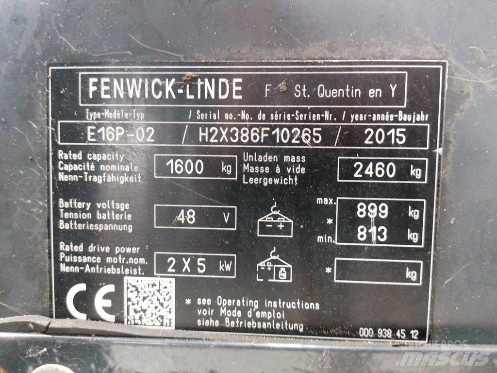 Linde E16P-02 Sähkötrukit