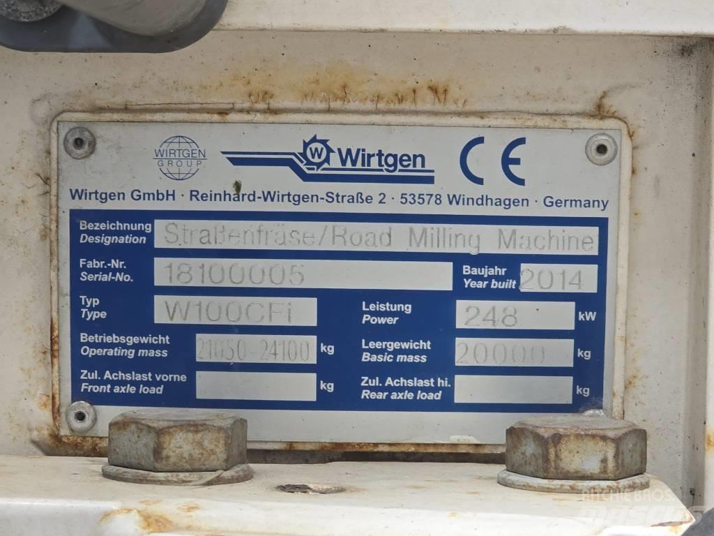 Wirtgen W 100 CFI Kylmäasfalttikoneet