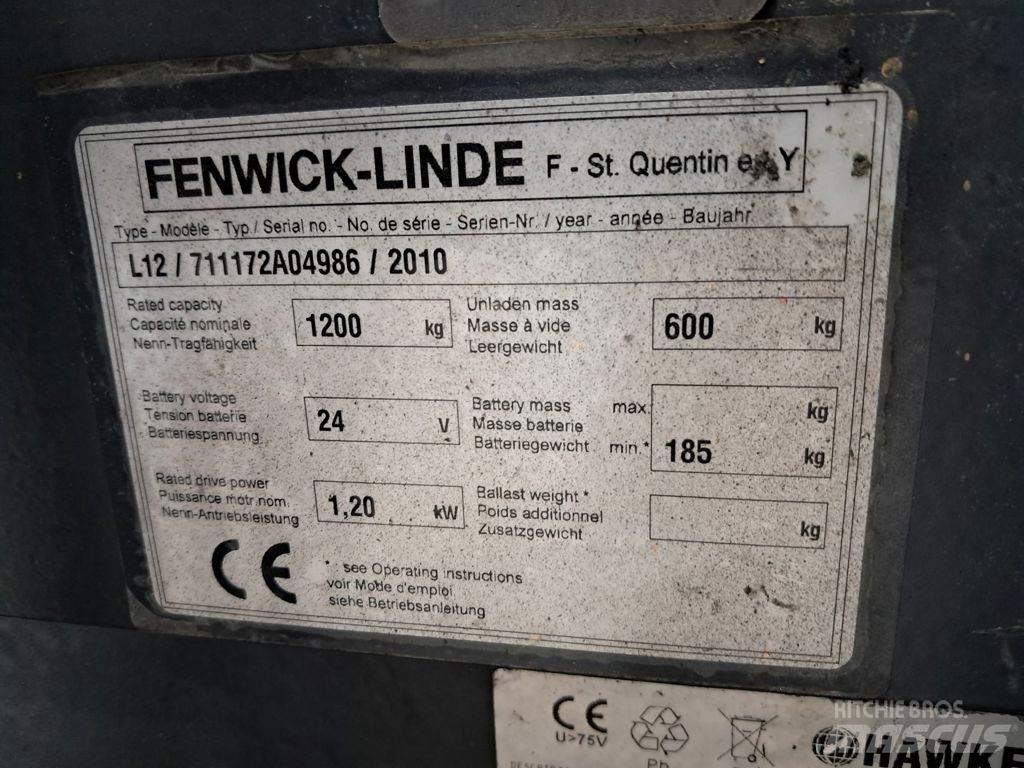 Linde L12 Käyden ajettavat pinoamistrukit