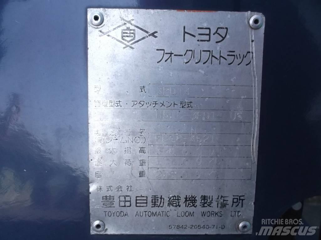 Toyota 3 FD 14 Dieseltrukit