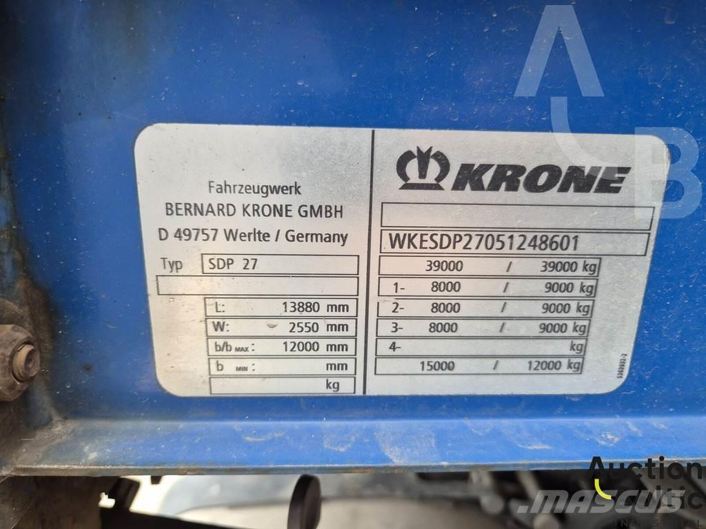 Krone SDP 27 Pressukapellipuoliperävaunut