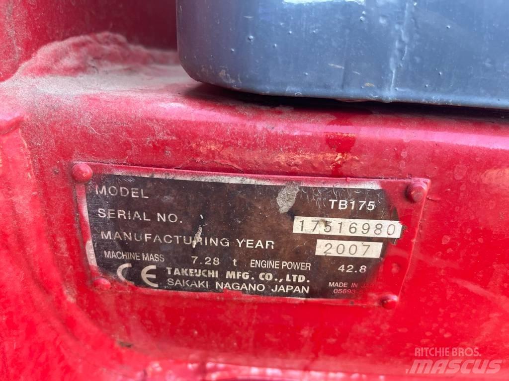 Takeuchi TB 175 Midikaivukoneet 7t - 12t