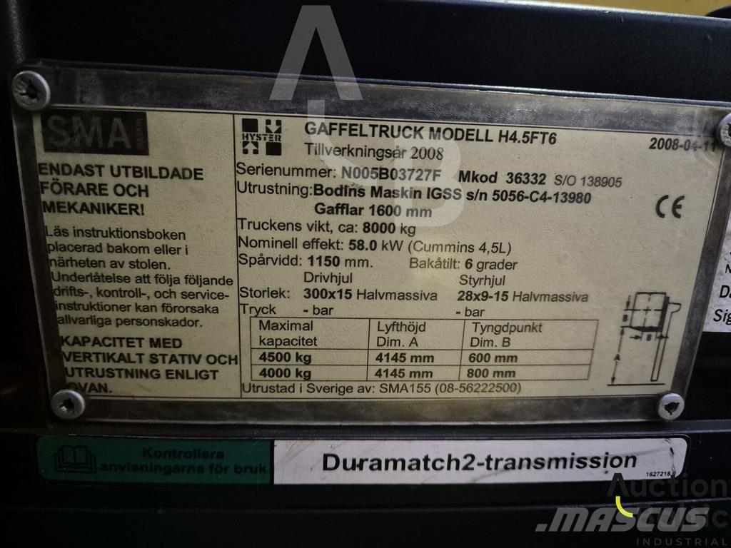 Hyster H4.5FT6 Dieseltrukit