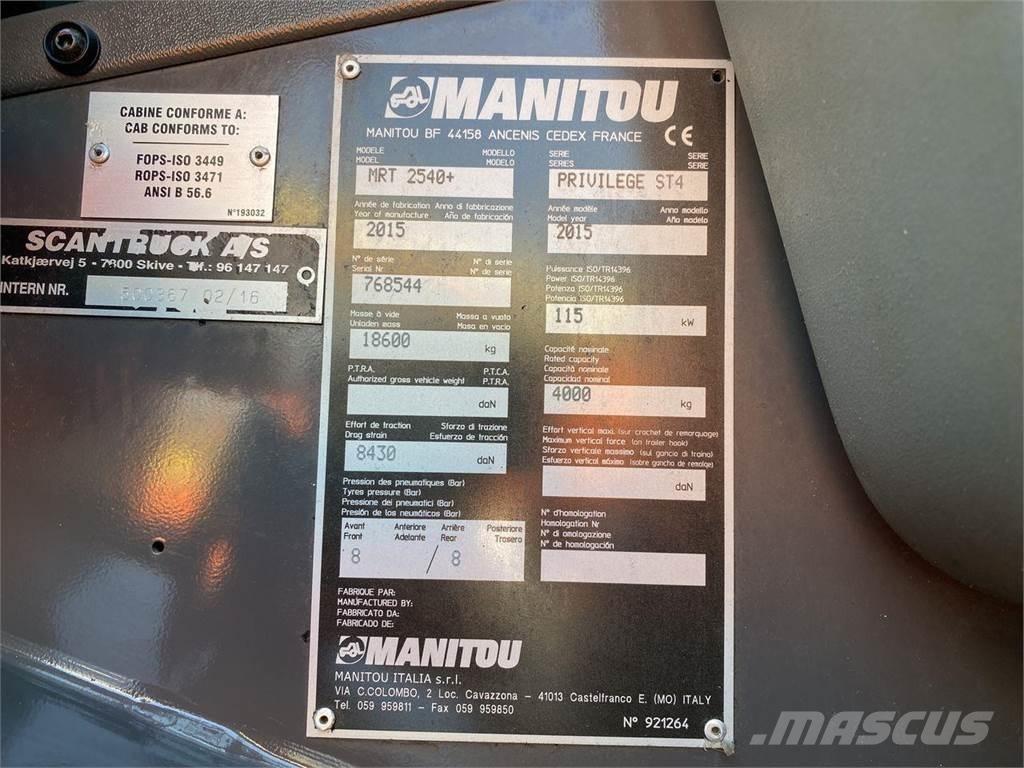 Manitou MRT2540MS Kurottajat