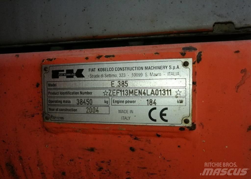 Fiat-Kobelco E385 Telakaivukoneet