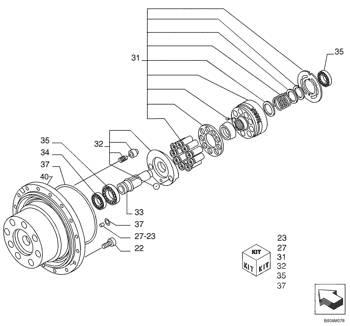 Kobelco - ax - 71470981 Vaihteisto