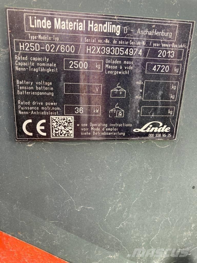 Linde H25D/600/393 Dieseltrukit