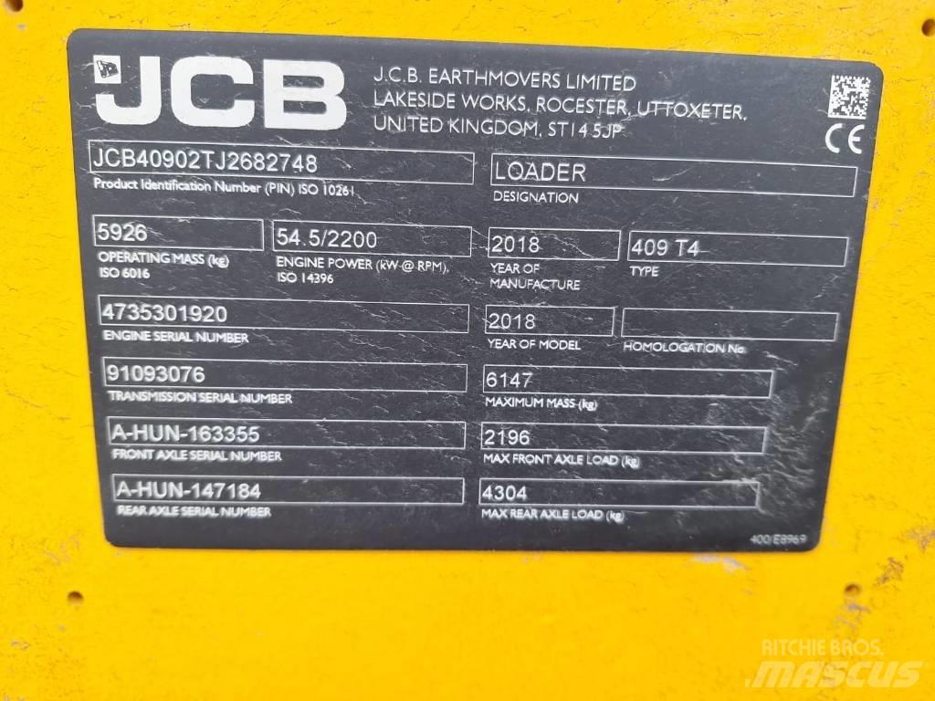 JCB 409 NE T4 Pyöräkuormaajat