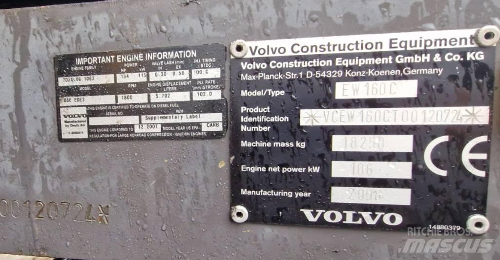Volvo EW160C Pyöräkaivukoneet