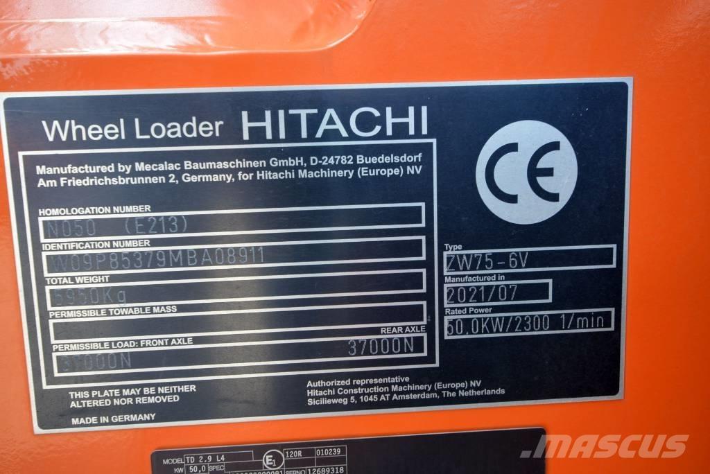 Hitachi ZW 75-6 Pyöräkuormaajat