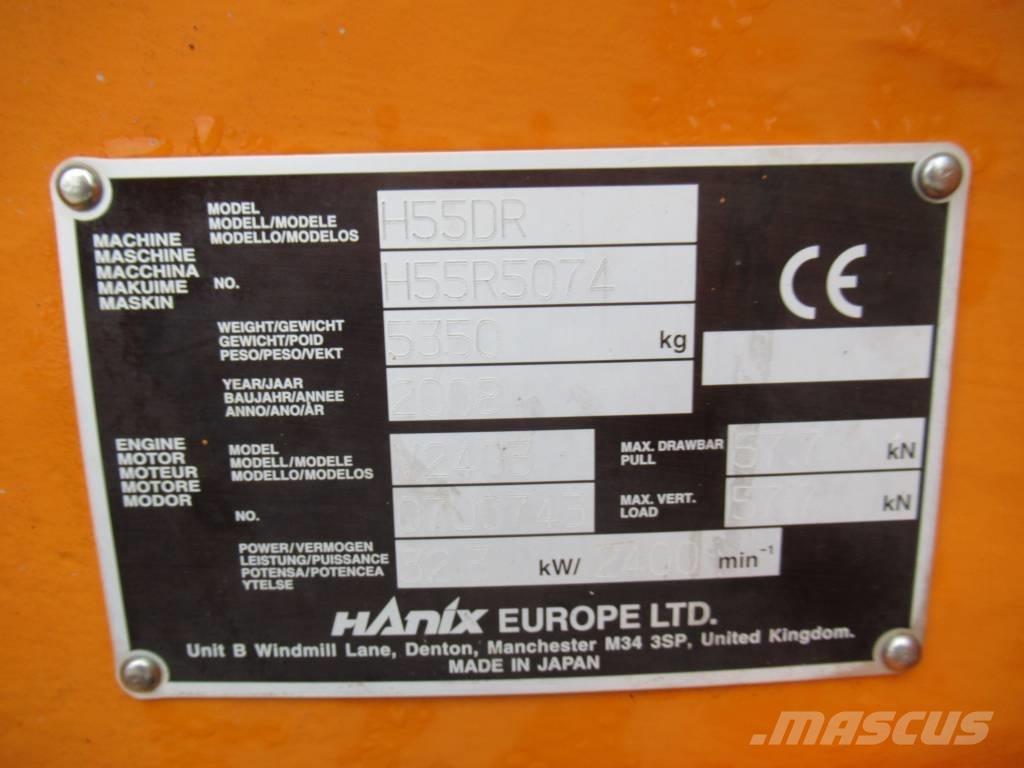 Hanix H 55 DR Minikaivukoneet < 7t