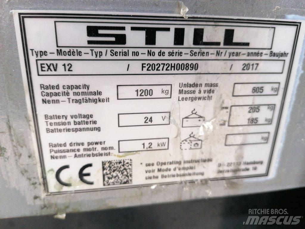 Still EXV12 Käyden ajettavat pinoamistrukit