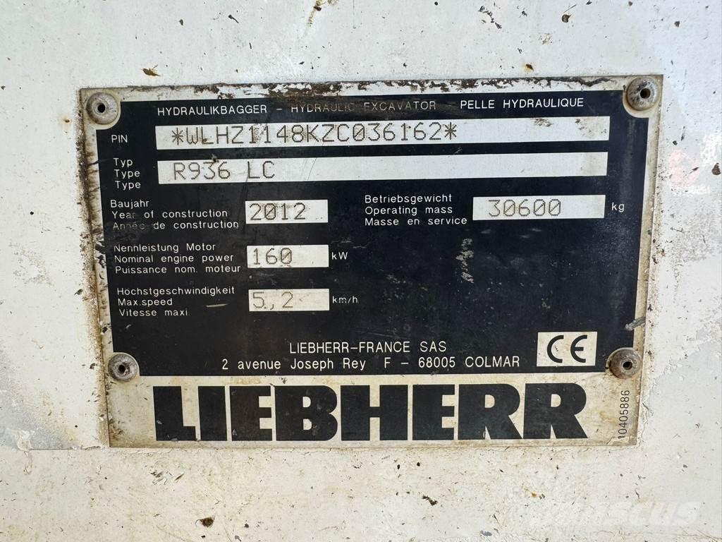 Liebherr R936 LC Telakaivukoneet