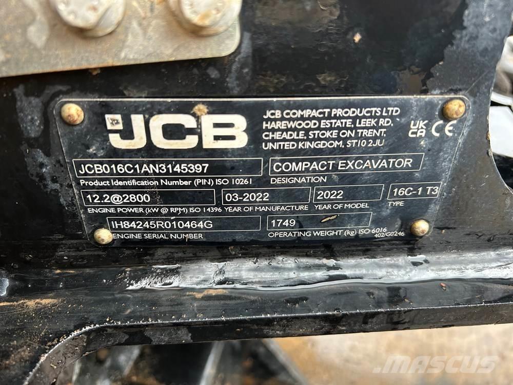 JCB 16C-1 Minikaivukoneet < 7t