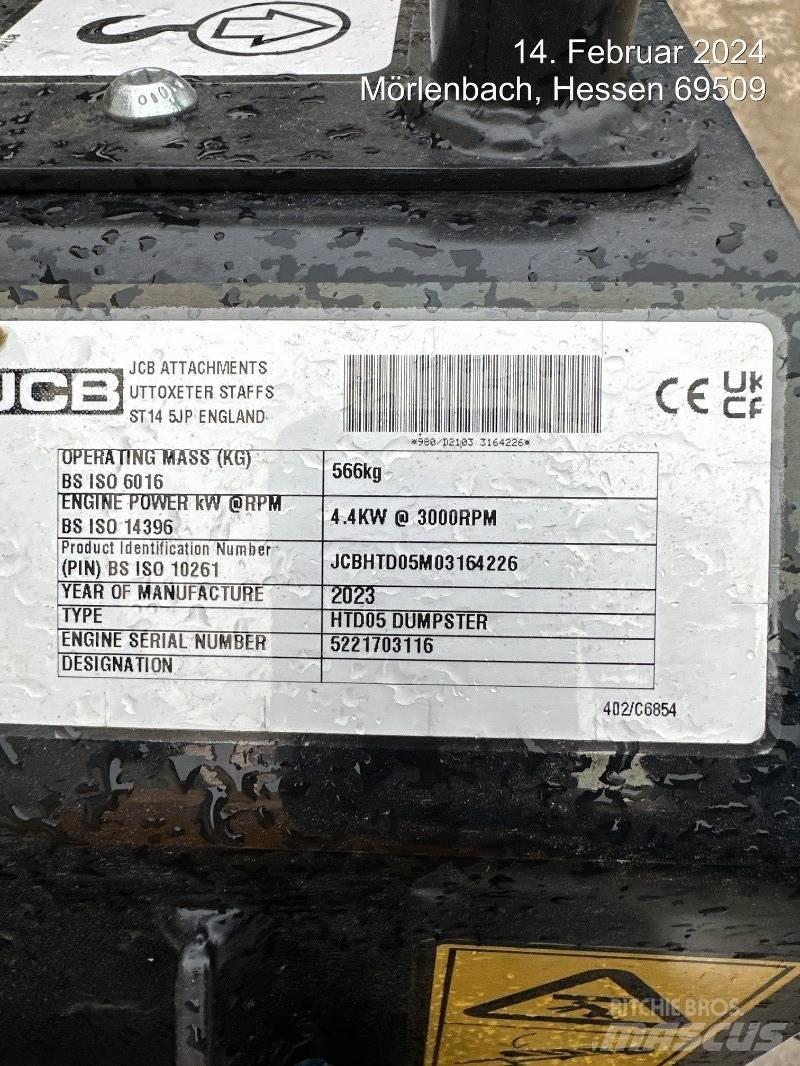 JCB HTD5 mit Tritt Minidumpperit