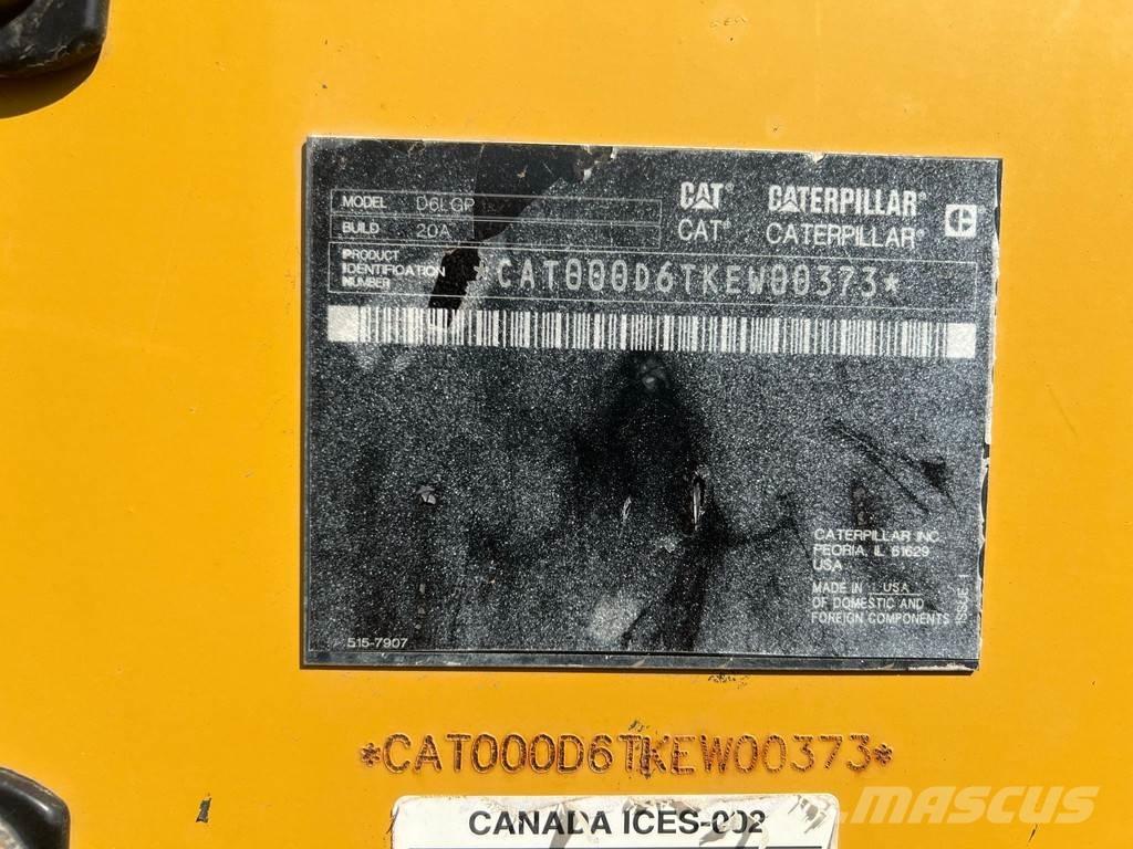 CAT D6 LGP Telaketjupuskutraktorit