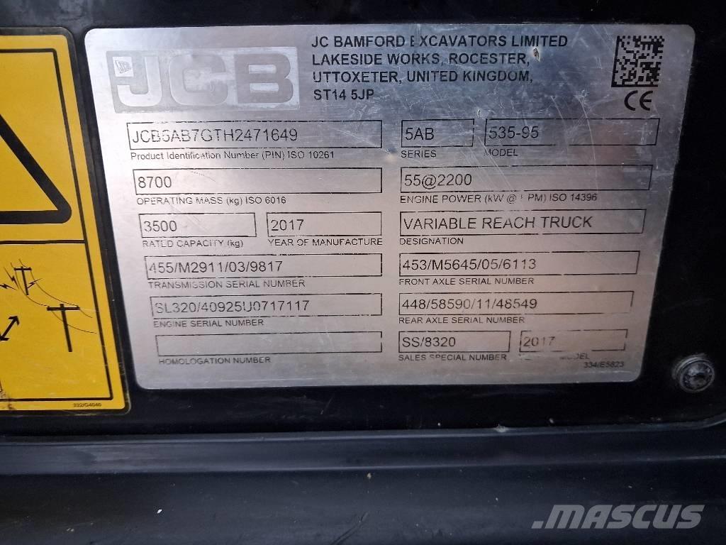 JCB 535-95 JOYSTICK Kurottajat