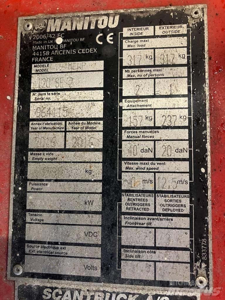 Manitou 120SE Saksilavat