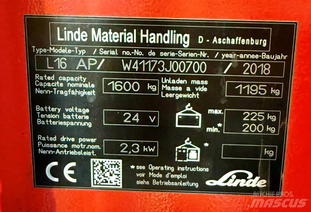 Linde L16APi/1173 Ajettavat pinoamisvaunut