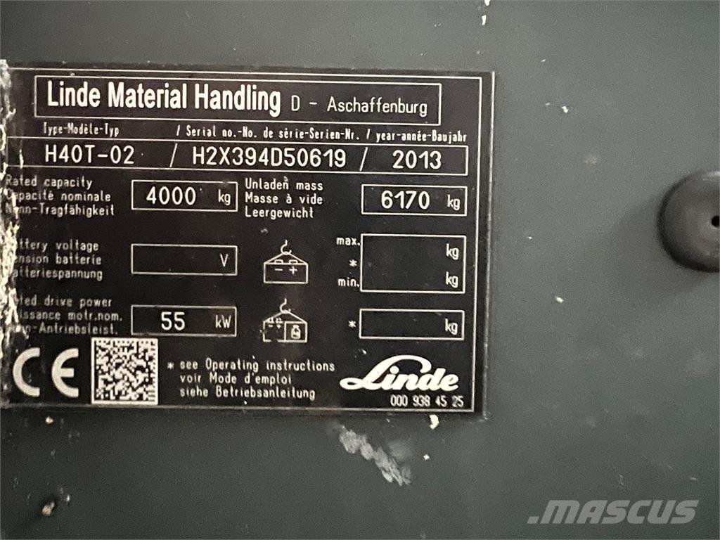 Linde H40T-02 Nestekaasutrukit