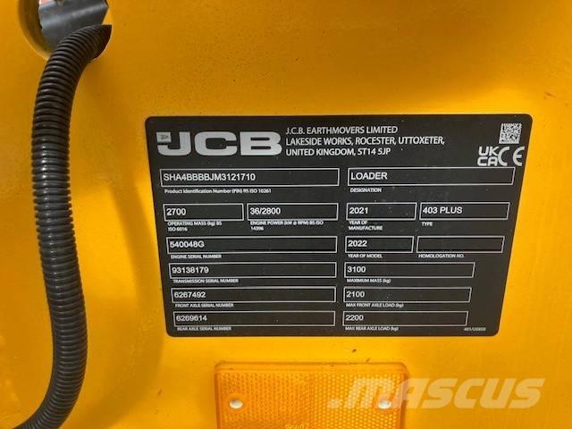 JCB 403 plus Pienkuormaajat