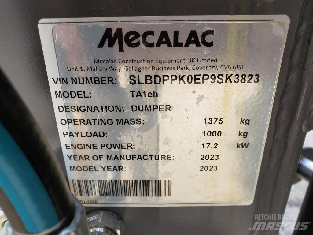 Mecalac TA1EH Minidumpperit