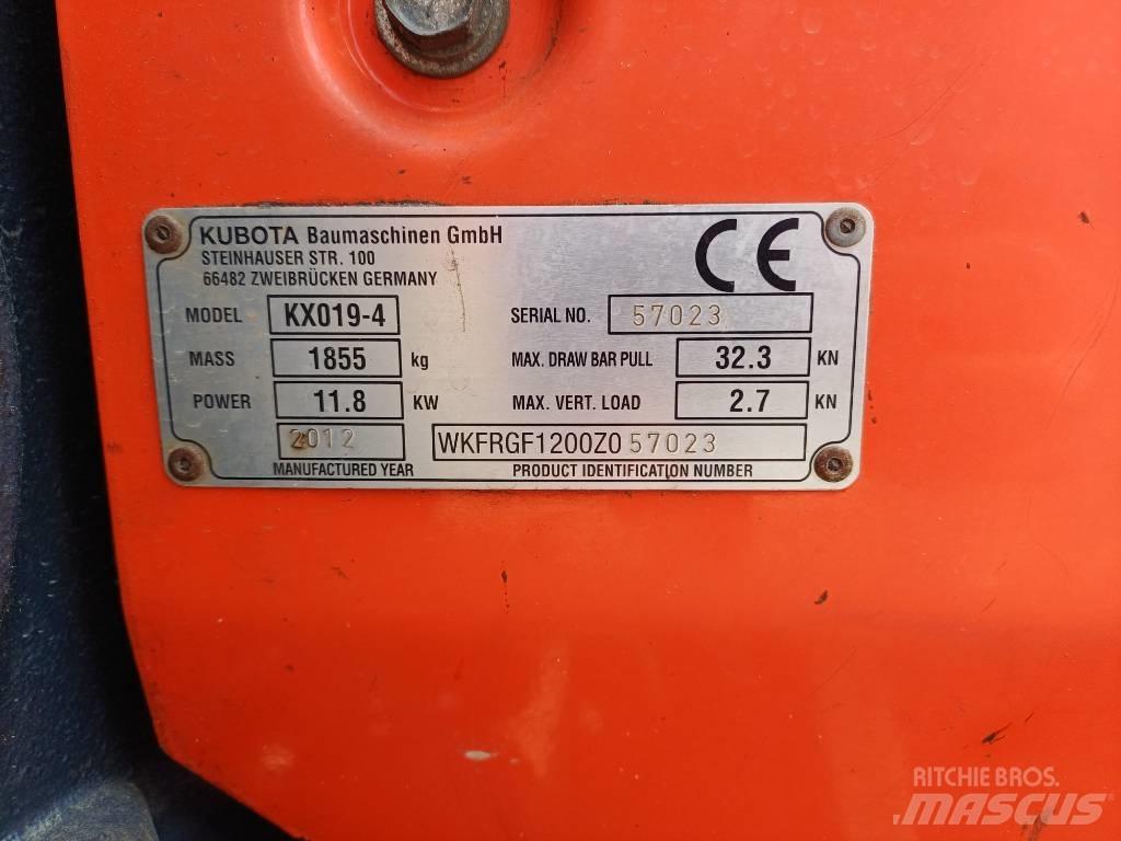 Kubota KX 019-4 Minikaivukoneet < 7t