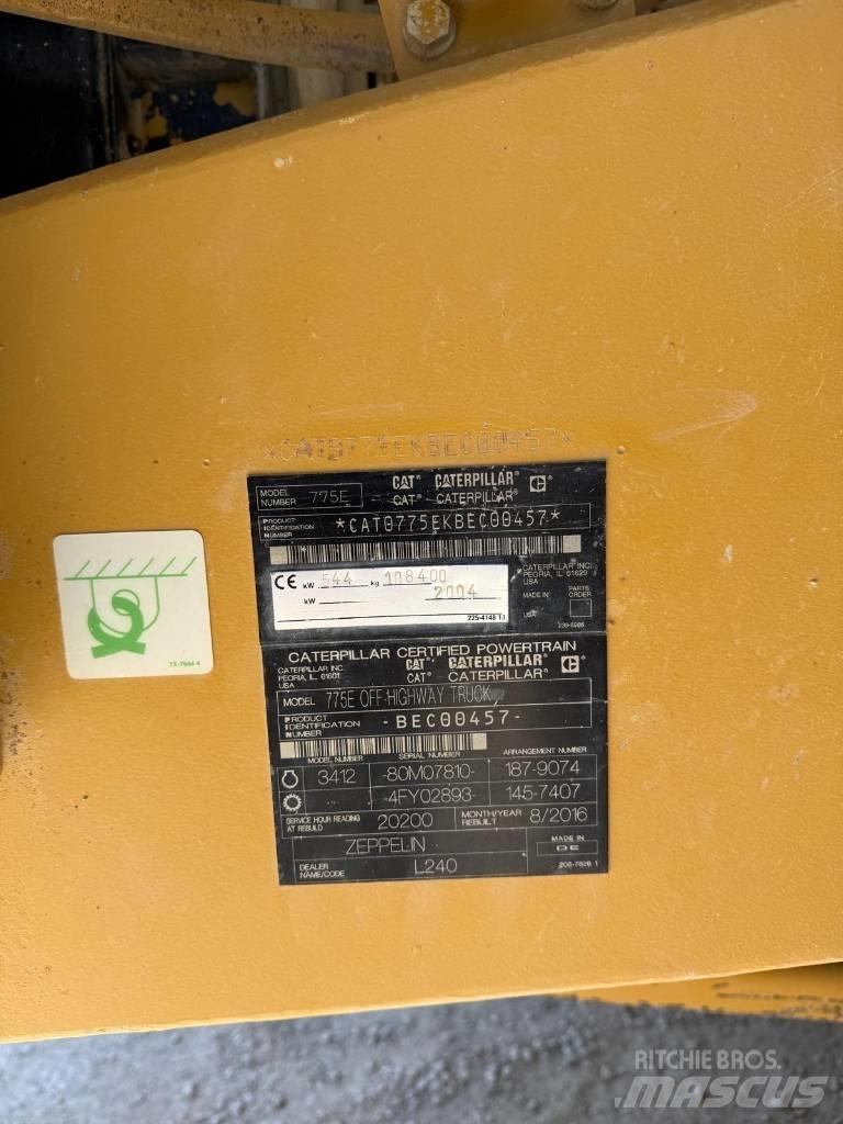 CAT 775 E Maansiirtoautot
