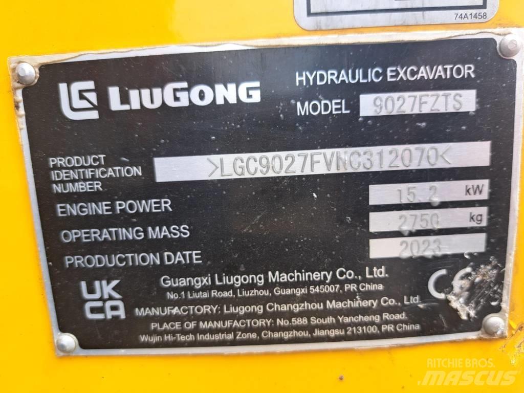 LiuGong 9027 FZTS Minikaivukoneet < 7t