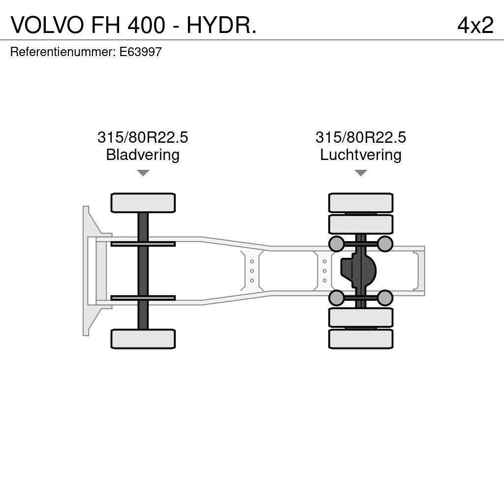 Volvo FH 400 - HYDR. Vetopöytäautot