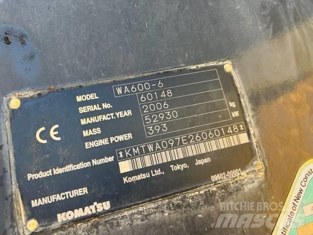 Komatsu WA 600-6 Pyöräkuormaajat