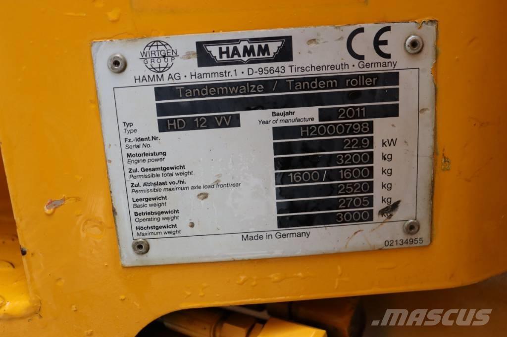 Hamm HD 12 VV Tandemjyrät