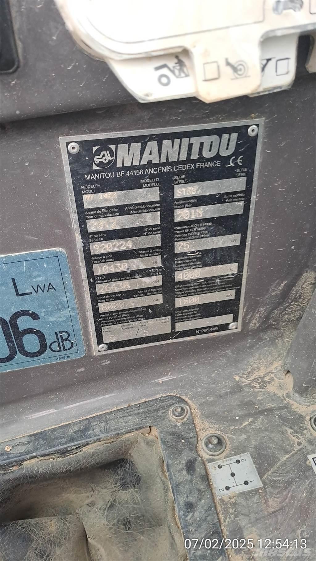 Manitou MT1440 Kurottajat