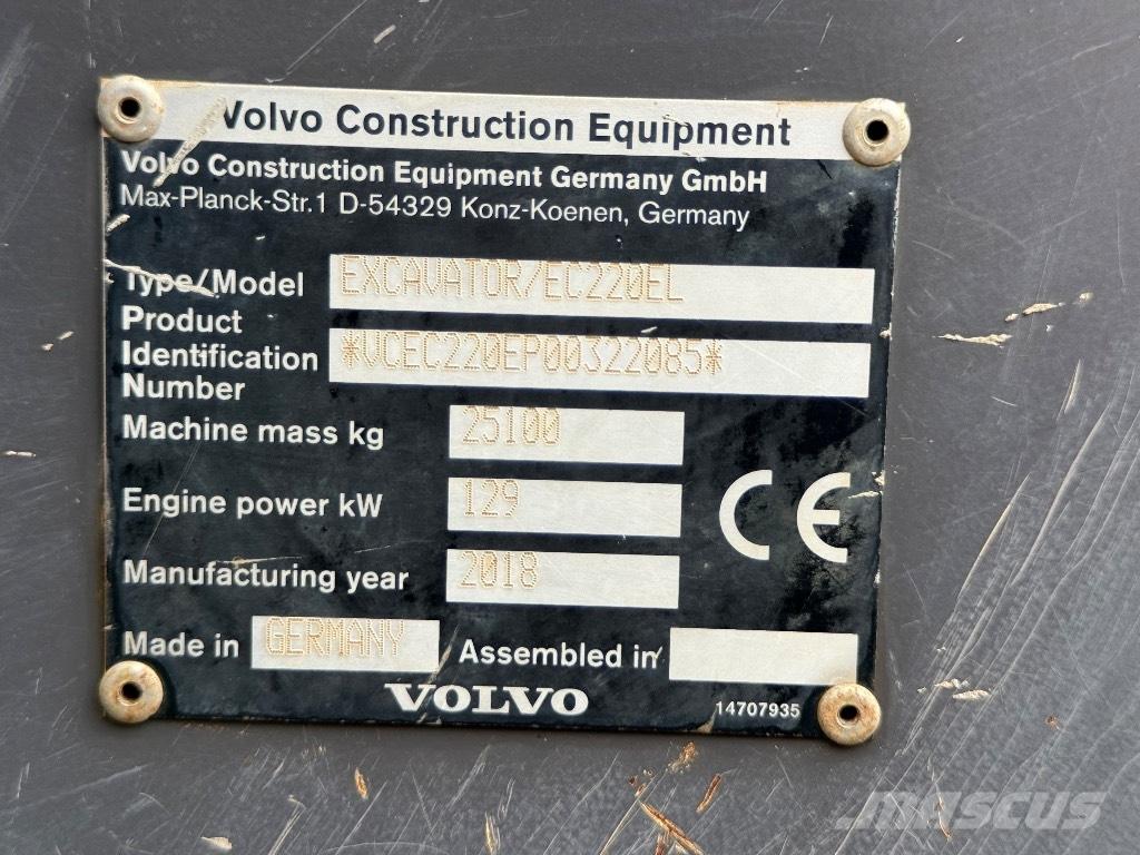 Volvo EC 220 EL Telakaivukoneet
