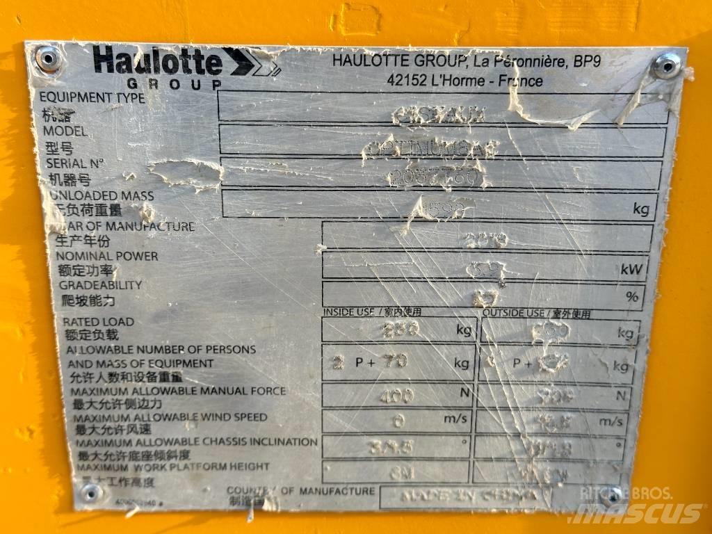 Haulotte OPTIMUM 8 Saksilavat