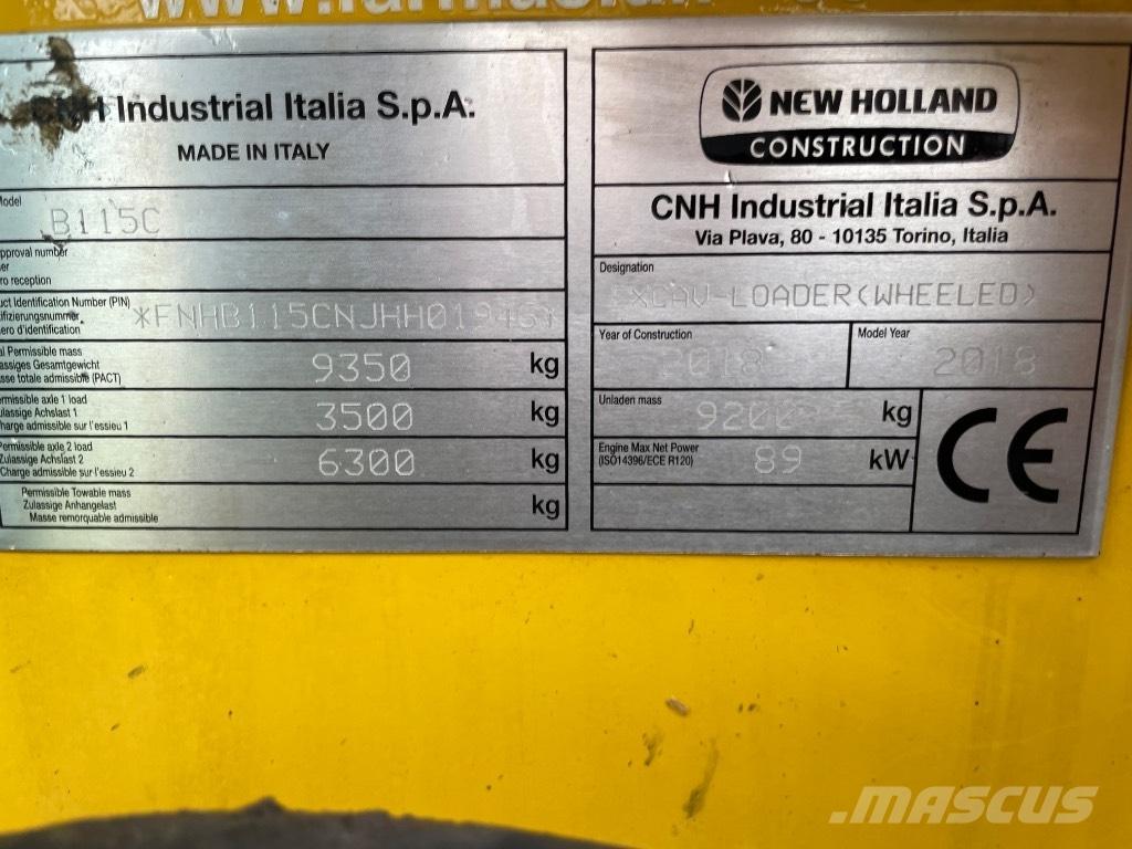 New Holland B115C Kaivurikuormaajat
