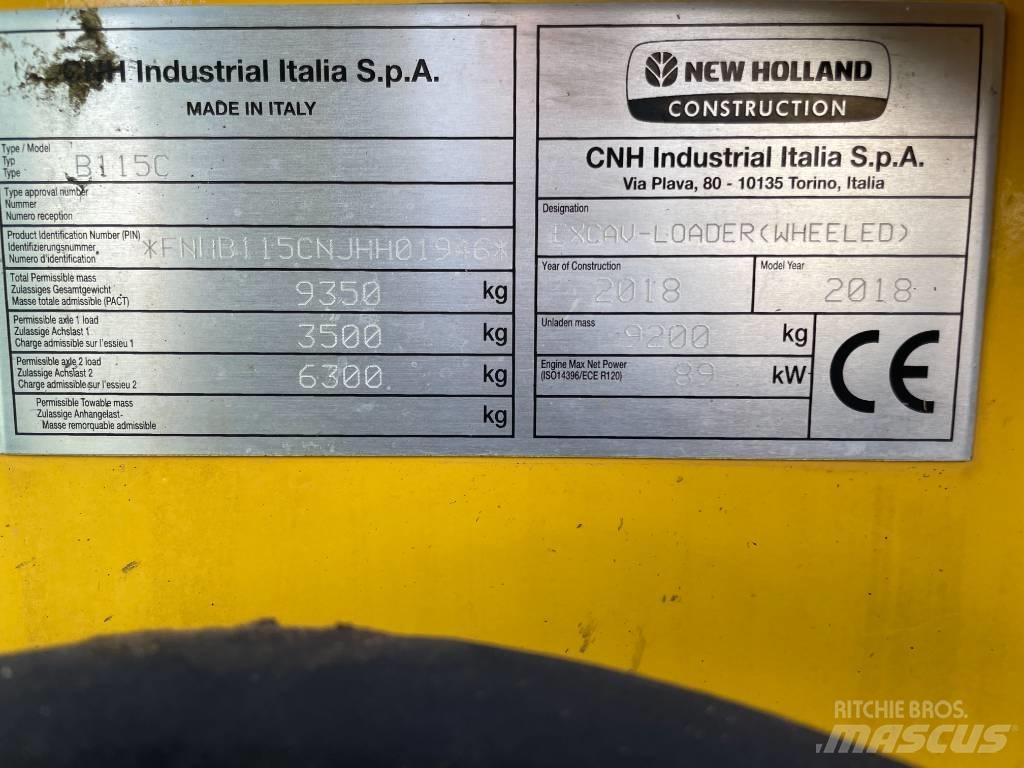 New Holland B115C Kaivurikuormaajat