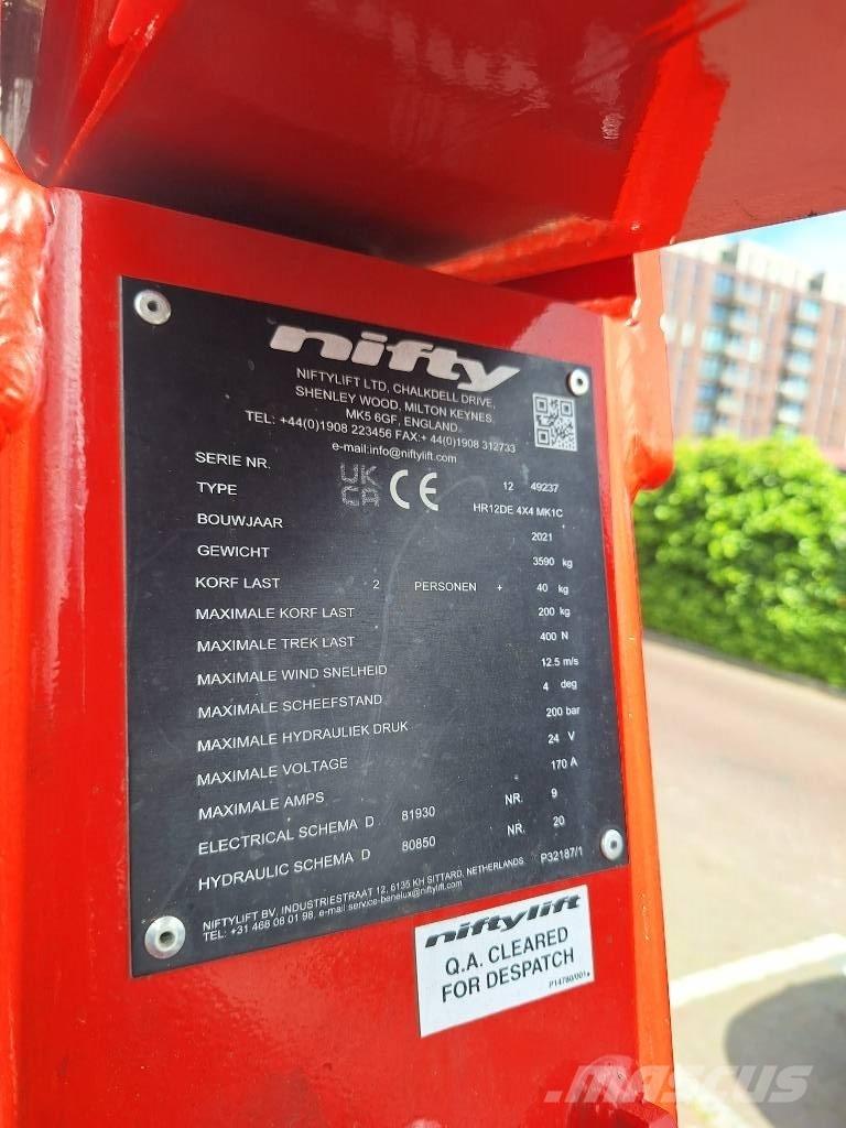 Niftylift HR 12 D E Kuukulkijat