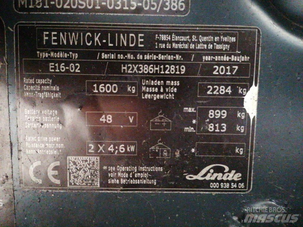 Linde E16-02 Sähkötrukit