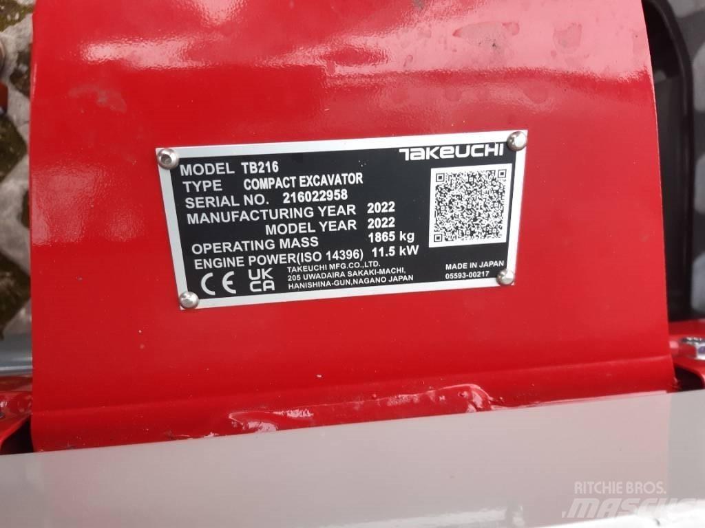 Takeuchi TB216 V2 Minikaivukoneet < 7t